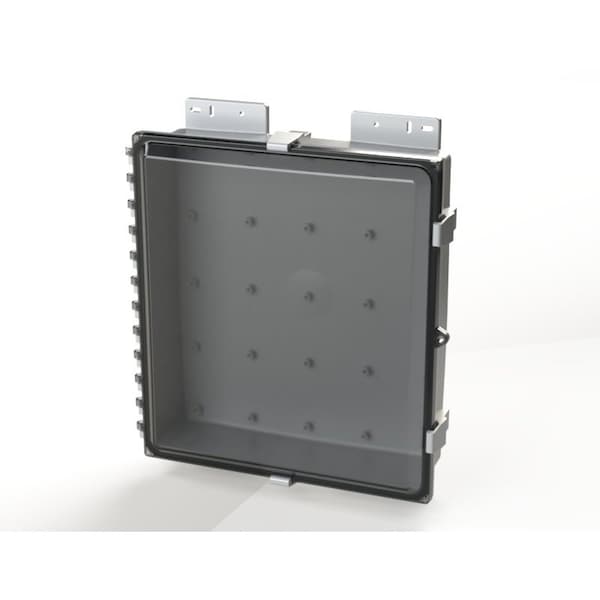 Quick Release Padlock Hasp Electrical Enclosures, 19.41 in H, 5.41 in D, 17.41 in W, Polycarbonate